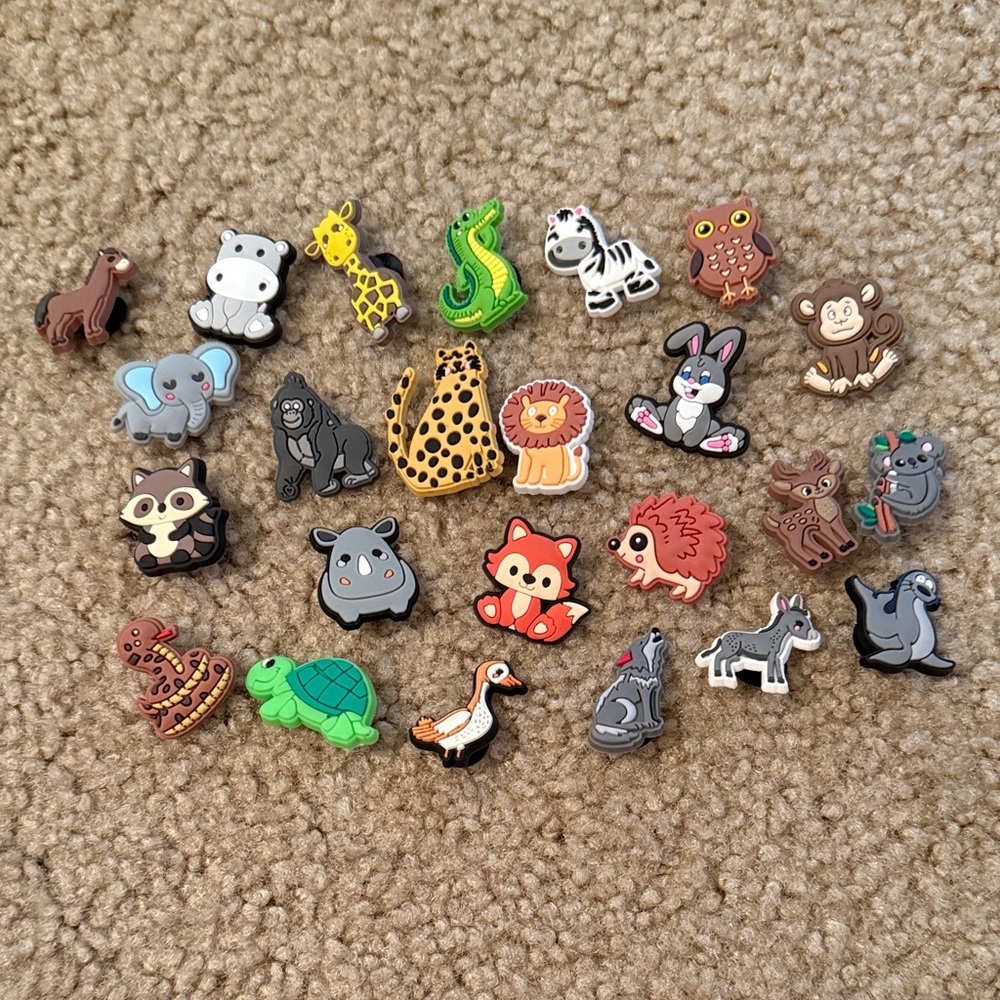 Animal-Themed Shoe Charms for crocs Jibbitz bundle